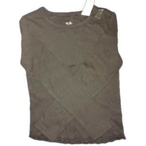 NWT Girls Justice Long Sleeve Black Shirt Size 8